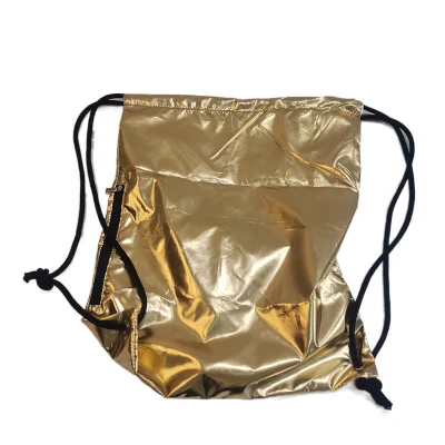 高品質のメタリックカラーバッグ巾着プロモーションバッグ