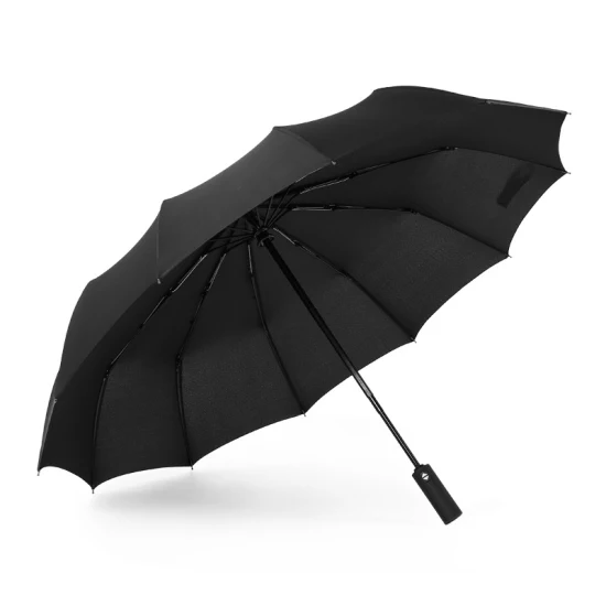 Amazon ベストセラー 12K 卸売プロモーション ファッション サンシェード 自動 23 インチ ビッグサイズ 2 人用 カスタム ロゴ サイズとカラー ポンジー 3 折りたたみ傘